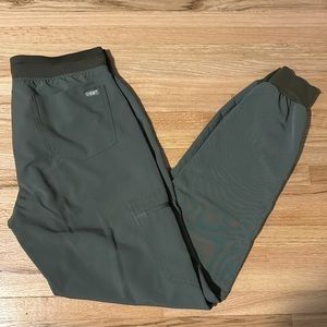 Code NXT Olive Green Jogger Scrub Pants Size S